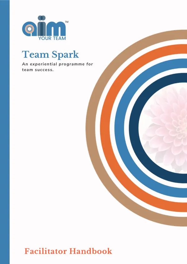 Cover of the Team Spark facilitator handbook